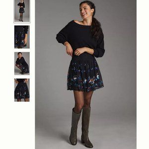 Anthropologie Sequined Tulle Mini Skirt, Size XL, NWT